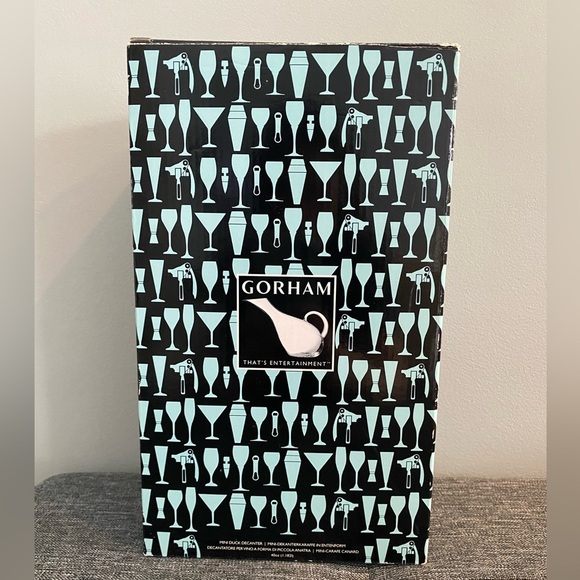 Gorham That’s Entertainment Mini Duck Clear Glass Decanter Barware - Picture 3 of 9